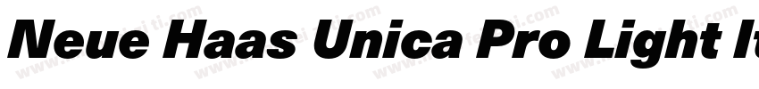 Neue Haas Unica Pro Light It字体转换